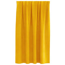 Mørklægningsgardiner 2 pcs Sennepsgul 140 x 140 cm Fløjl