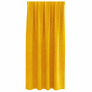 Mørklægningsgardiner 2 pcs Sennepsgul 140 x 175 cm Fløjl