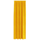 Mørklægningsgardiner 2 pcs Sennepsgul 140 x 225 cm Fløjl