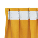 Mørklægningsgardiner 2 pcs Sennepsgul 140 x 245 cm Fløjl