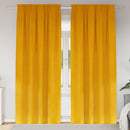 Mørklægningsgardiner 2 pcs Sennepsgul 140 x 245 cm Fløjl