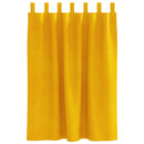Mørklægningsgardiner 2 pcs Sennepsgul 140 x 140 cm Fløjl