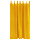 Mørklægningsgardiner 2 pcs Sennepsgul 140 x 175 cm Fløjl