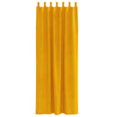 Mørklægningsgardiner 2 pcs Sennepsgul 140 x 245 cm Fløjl