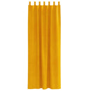 Mørklægningsgardiner 2 pcs Sennepsgul 140 x 260 cm Fløjl