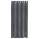 Mørklægningsgardiner 2 pcs Lysegrå 140 x 175 cm Fløjl