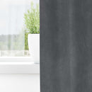 Mørklægningsgardiner 2 stk. Lysegrå 140 x 260 cm Fløjl