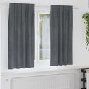 Mørklægningsgardiner 2 pcs Lysegrå 140 x 175 cm Fløjl
