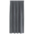Mørklægningsgardiner 2 pcs Lysegrå 140 x 175 cm Fløjl