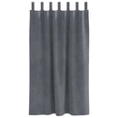 Mørklægningsgardiner 2 pcs Lysegrå 140 x 175 cm Fløjl