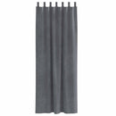 Mørklægningsgardiner 2 pcs Lysegrå 140 x 245 cm Fløjl