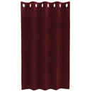 Mørklægningsgardiner 2 pcs Vinrød 140 x 140 cm Fløjl
