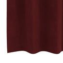 Mørklægningsgardiner 2 pcs Vinrød 140 x 225 cm Fløjl
