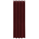 Mørklægningsgardiner 2 pcs Vinrød 140 x 260 cm Fløjl