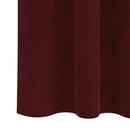 Mørklægningsgardiner 2 pcs Vinrød 140 x 225 cm Fløjl