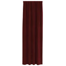 Mørklægningsgardiner 2 pcs Vinrød 140 x 225 cm Fløjl
