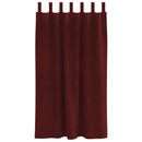 Mørklægningsgardiner 2 pcs Vinrød 140 x 175 cm Fløjl