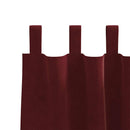 Mørklægningsgardiner 2 pcs Vinrød 140 x 260 cm Fløjl