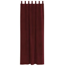Mørklægningsgardiner 2 pcs Vinrød 140 x 260 cm Fløjl