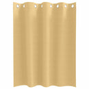 Mørklægningsgardiner med ringe 2 stk. Beige 140 x 140 cm