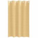 Mørklægningsgardiner med ringe 2 stk. Beige 175 x 140 cm