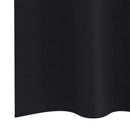 Mørklægningsgardiner med ringe 2 stk. Sort 175 x 140 cm
