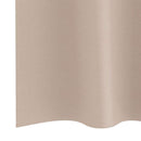 Mørklægningsgardiner med ringe 2 stk. Gråbrun 260 x 140 cm