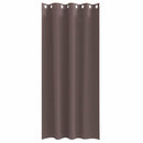 Mørklægningsgardiner med ringe 2 stk. Mørk Brun 260 x 140 cm