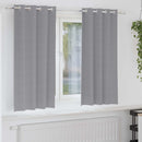 Mørklægningsgardiner med ringe 2 stk. Lysegrå 175 x 140 cm