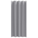 Mørklægningsgardiner med ringe 2 stk. Lysegrå 225 x 140 cm