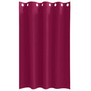 Mørklægningsgardiner med ringe 2 pcs Vinrød 175 x 140 cm