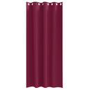 Mørklægningsgardiner med ringe 2 pcs Vinrød 225 x 140 cm