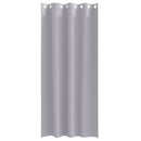 Mørklægningsgardiner med ringe 2 stk. Metal Grå 245 x 140 cm