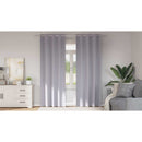 Mørklægningsgardiner med ringe 2 stk. Metal Grå 260 x 140 cm