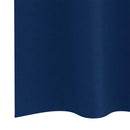Mørklægningsgardiner med ringe 2 stk. Mørk blå 260 x 140 cm