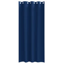 Mørklægningsgardiner med ringe 2 stk. Mørk blå 260 x 140 cm