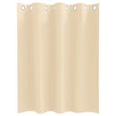 Mørklægningsgardiner med ringe 2 stk. Cremefarvet 140 x 140 cm