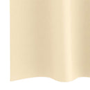 Mørklægningsgardiner med ringe 2 stk. Cremefarvet 175 x 140 cm