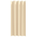Mørklægningsgardiner med ringe 2 stk. Cremefarvet 260 x 140 cm