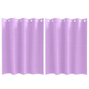 Mørklægningsgardiner med ringe 2 pcs Lilla 140 x 140 cm