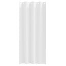 Mørklægningsgardiner med ringe 2 stk. Ren Hvid 260 x 140 cm
