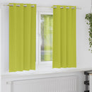 Mørklægningsgardiner med ringe 2 pcs Grøn 175 x 140 cm