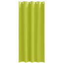Mørklægningsgardiner med ringe 2 stk. Grøn 245 x 140 cm