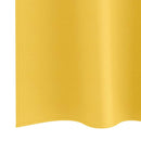 Mørklægningsgardiner med ringe 2 stk. Sennepsgul 245 x 140 cm