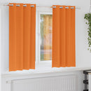 Mørklægningsgardiner med ringe 2 pcs Lys Orange 175 x 140 cm