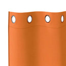 Mørklægningsgardiner med ringe 2 pcs Lys Orange 245 x 140 cm