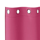Mørklægningsgardiner med ringe 2 stk. Lys Pink 260 x 140 cm