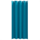 Mørklægningsgardiner med ringe 2 stk. Turkis 260 x 140 cm
