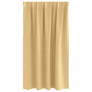 Mørklægningsgardiner med ringe 2 pcs Beige 140 x 140 cm