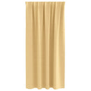 Mørklægningsgardiner med ringe 2 pcs Beige 175 x 140 cm